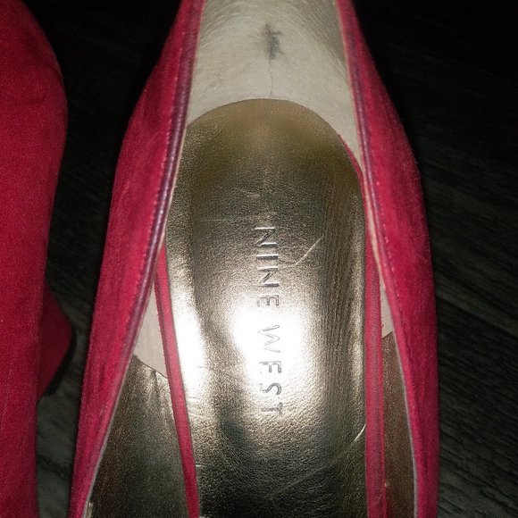 Genuine Suede Wedge Heels - Picture 2 of 3